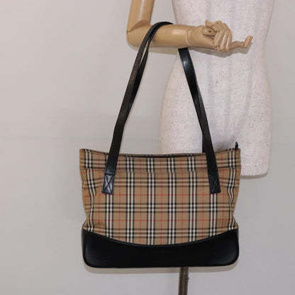 Burberry Nova Check Tote canvas check pattern, BEIGE, CANVAS, Tote bag