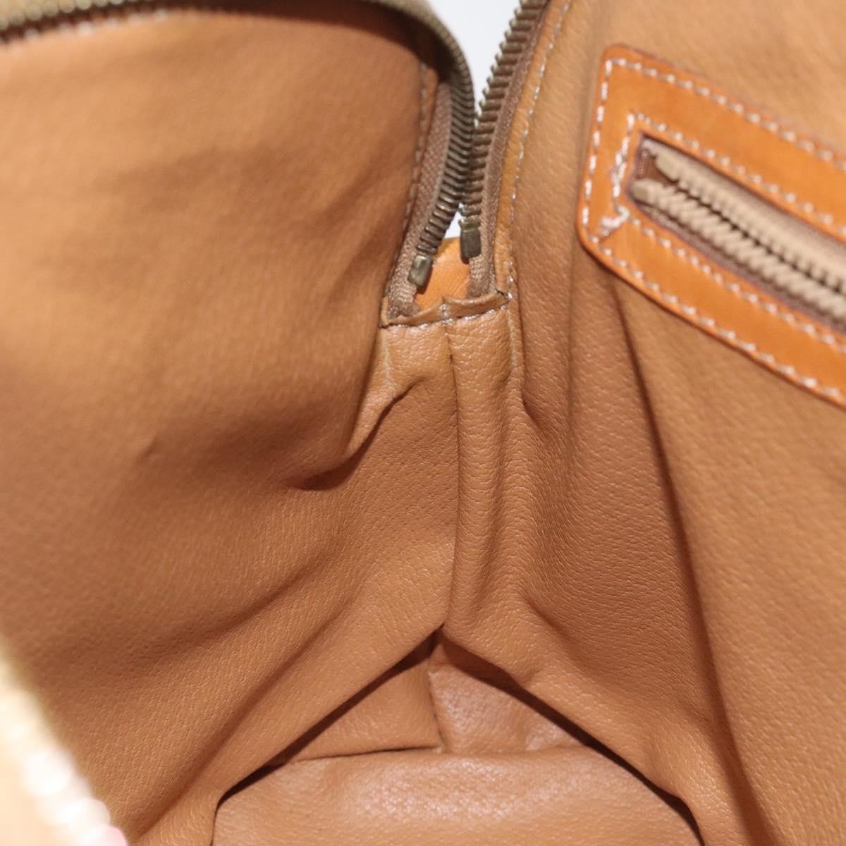 Celine Vintage Macadam Handbag Canvas, BROWN, CANVAS, Handbag