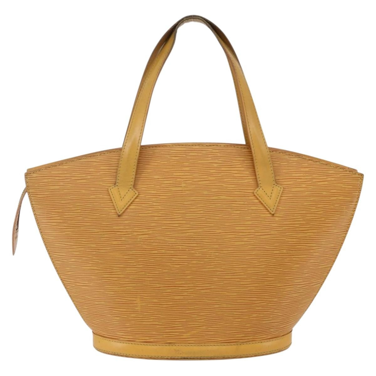 Louis Vuitton Saint Jacques Handbag Epi Leather, YELLOW, LEATHER, Handbag