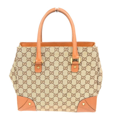 Gucci Nailhead Tote GG Canvas, BEIGE, CANVAS, Tote bag