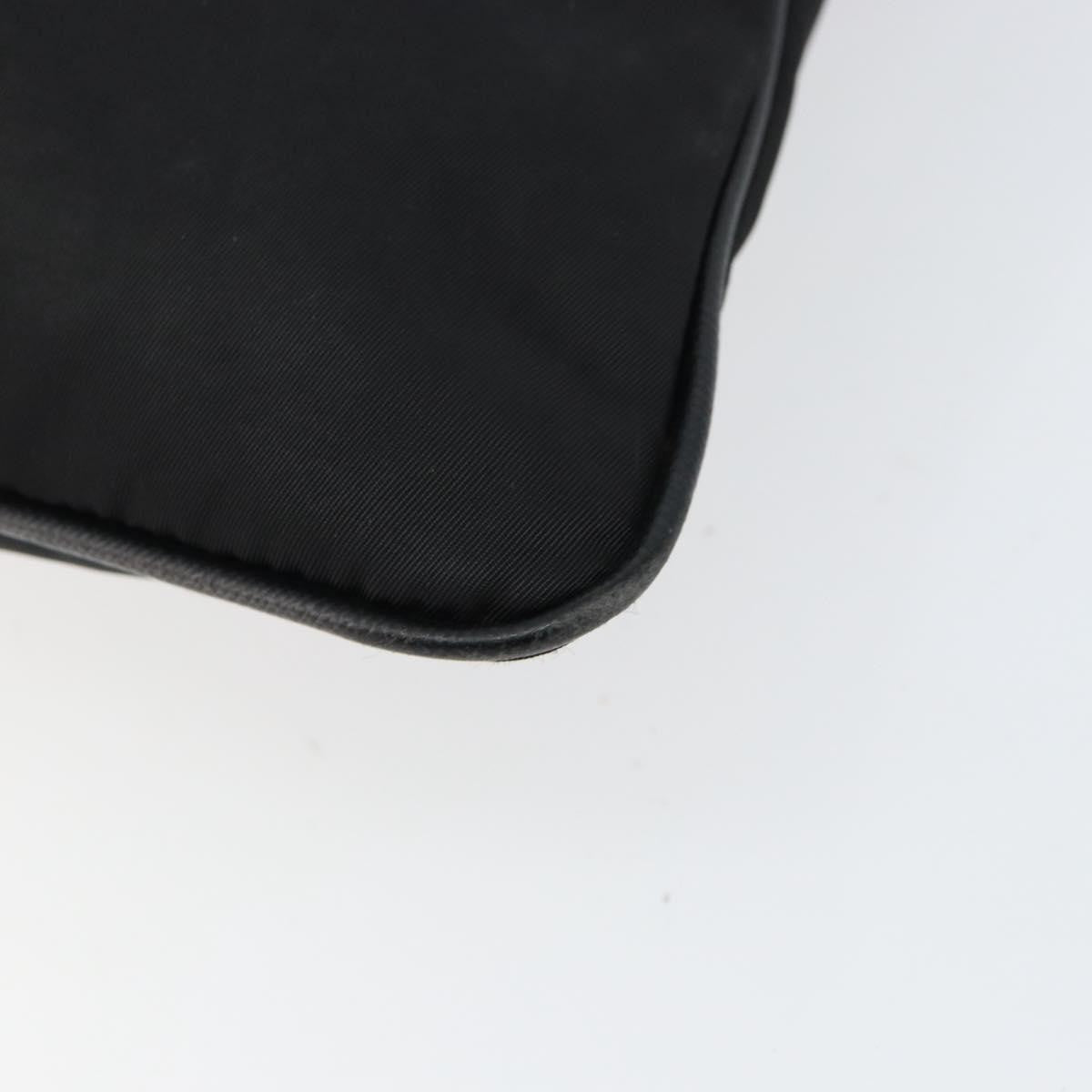 Prada Flat Messenger Bag Tessuto, BLACK, NYLON, Shoulder bag