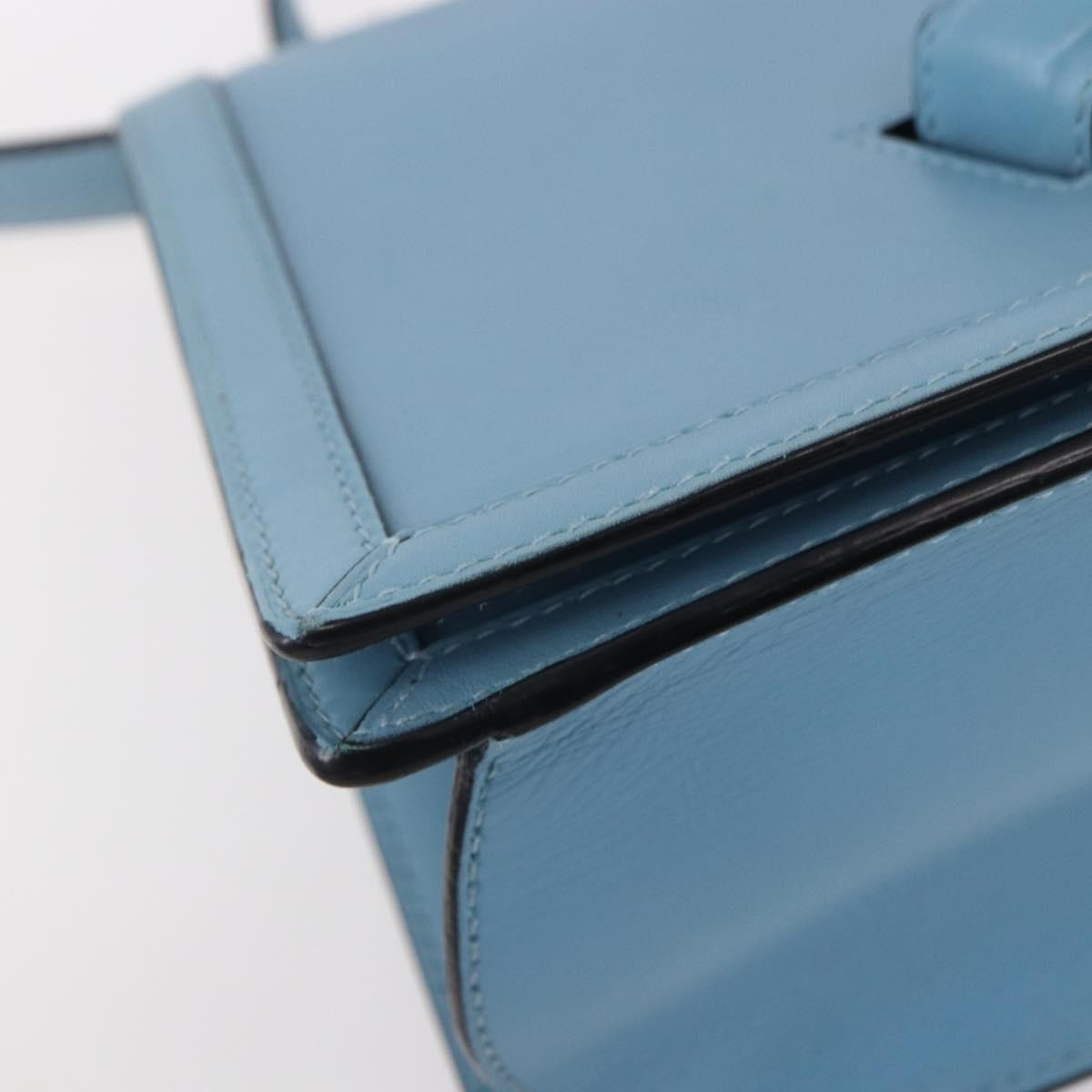 Loewe Barcelona Shoulder Bag Leather, BLUE, LEATHER, Shoulder bag