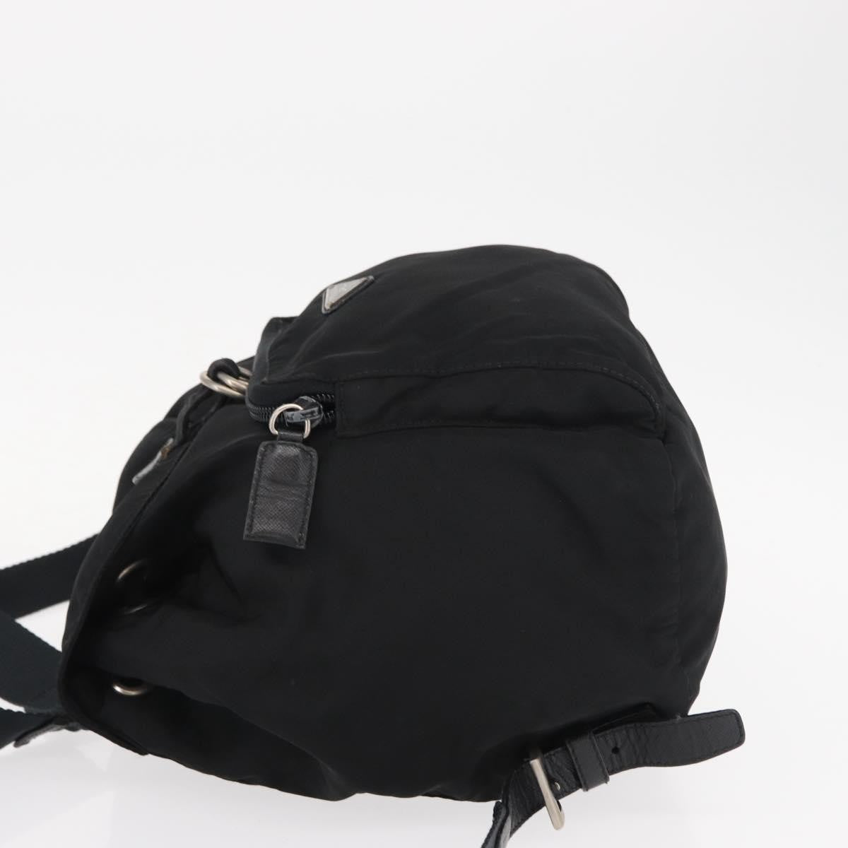 Prada Front Pocket Backpack Tessuto, BLACK, NYLON, Backpack