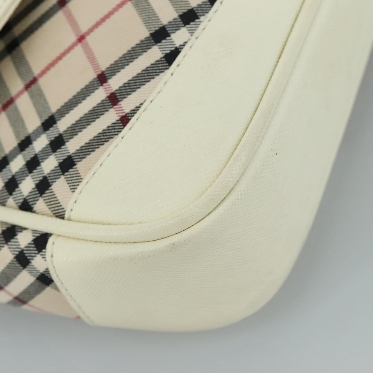 Burberry Shoulder Bag Nova Check Canvas, BEIGE, CANVAS, Shoulder bag