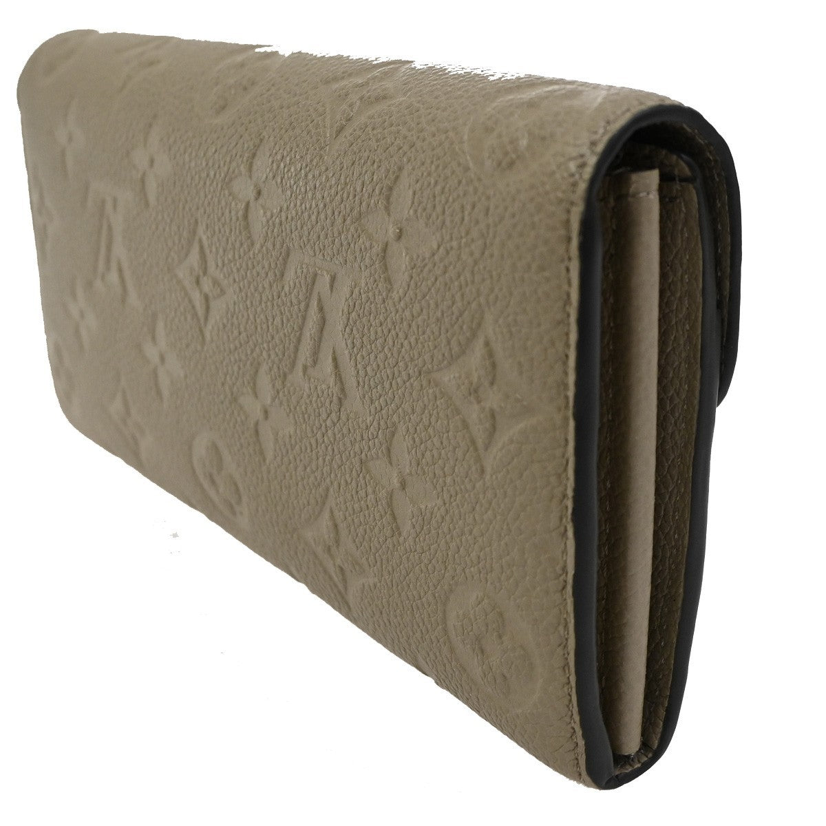 Louis Vuitton Portefeuille Sarah Wallet Monogram Empreinte, BEIGE, LEATHER, Wallets