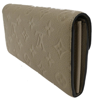 Louis Vuitton Portefeuille Sarah Wallet Monogram Empreinte, BEIGE, LEATHER, Wallets
