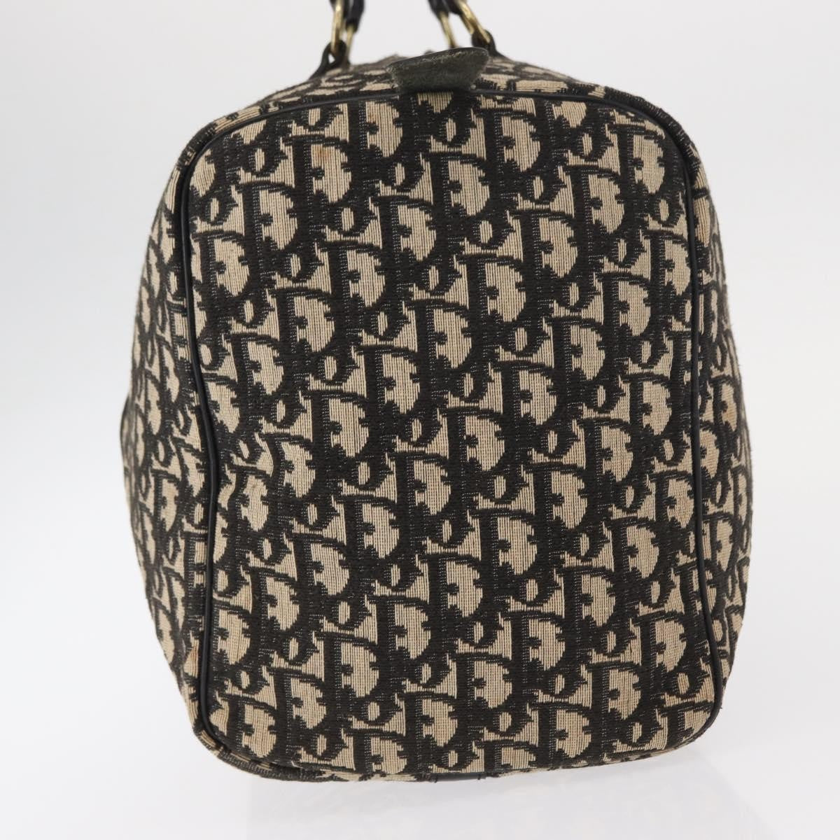 Christian Dior Vintage Trotter Boston Bag Canvas, BLACK, CANVAS, Travel bag