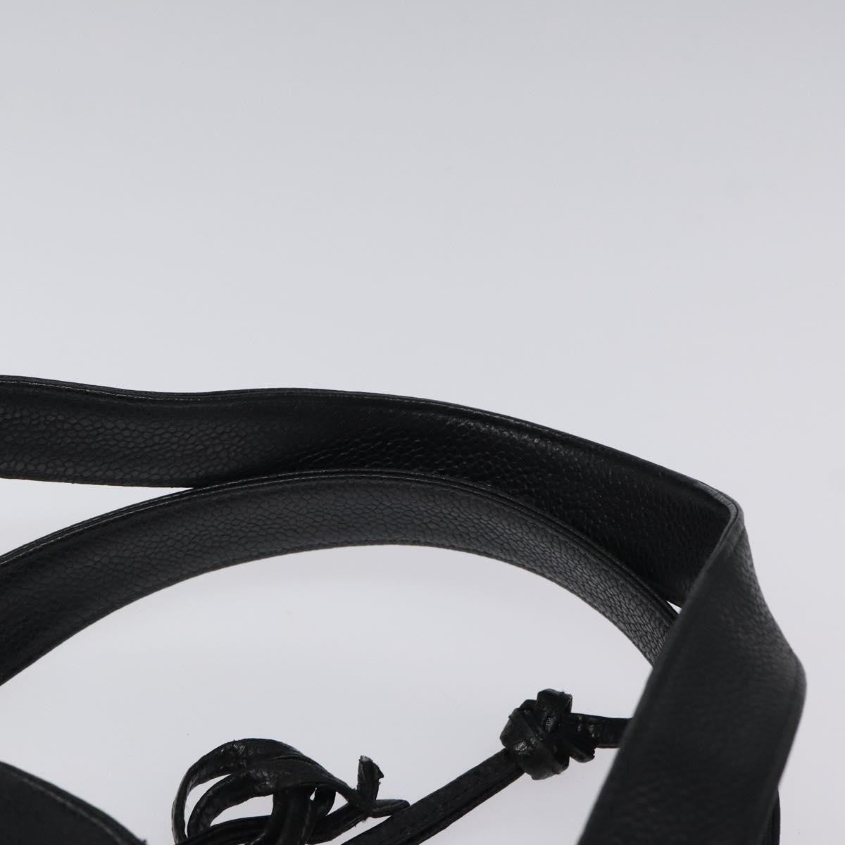 Chanel Coco Mark Black cakfskin, BLACK, CALFSKIN, Handbag