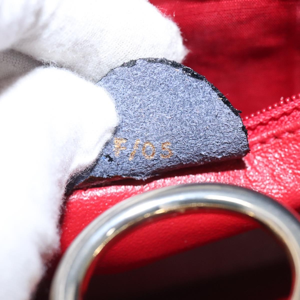 Celine Gancini Handbag Leather, PURPLE, LEATHER, Handbag