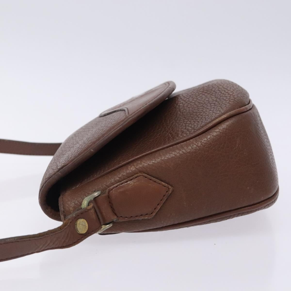 Burberry Flap Shoulder Bag Leather, BROWN, LEATHER, Shoulder bag