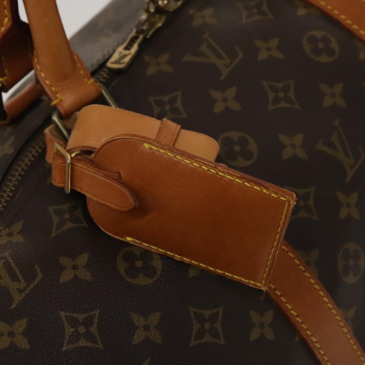 Louis Vuitton Keepall Bag Monogram Canvas, BROWN, CANVAS, Travel bag
