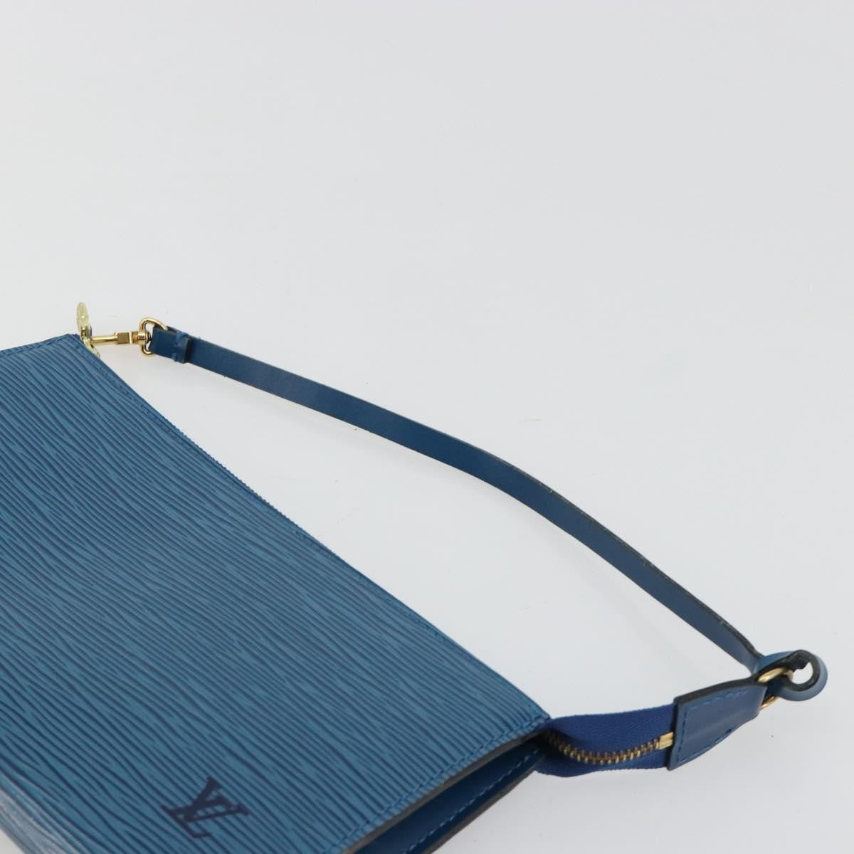 Louis Vuitton Pochette Accessoires Epi Leather, Blue, Leather, Clutch