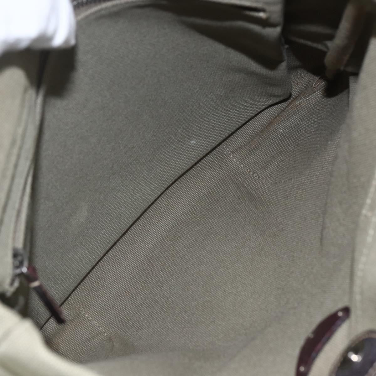 Prada Vintage Tote Canvas, KHAKI, CANVAS, Tote bag