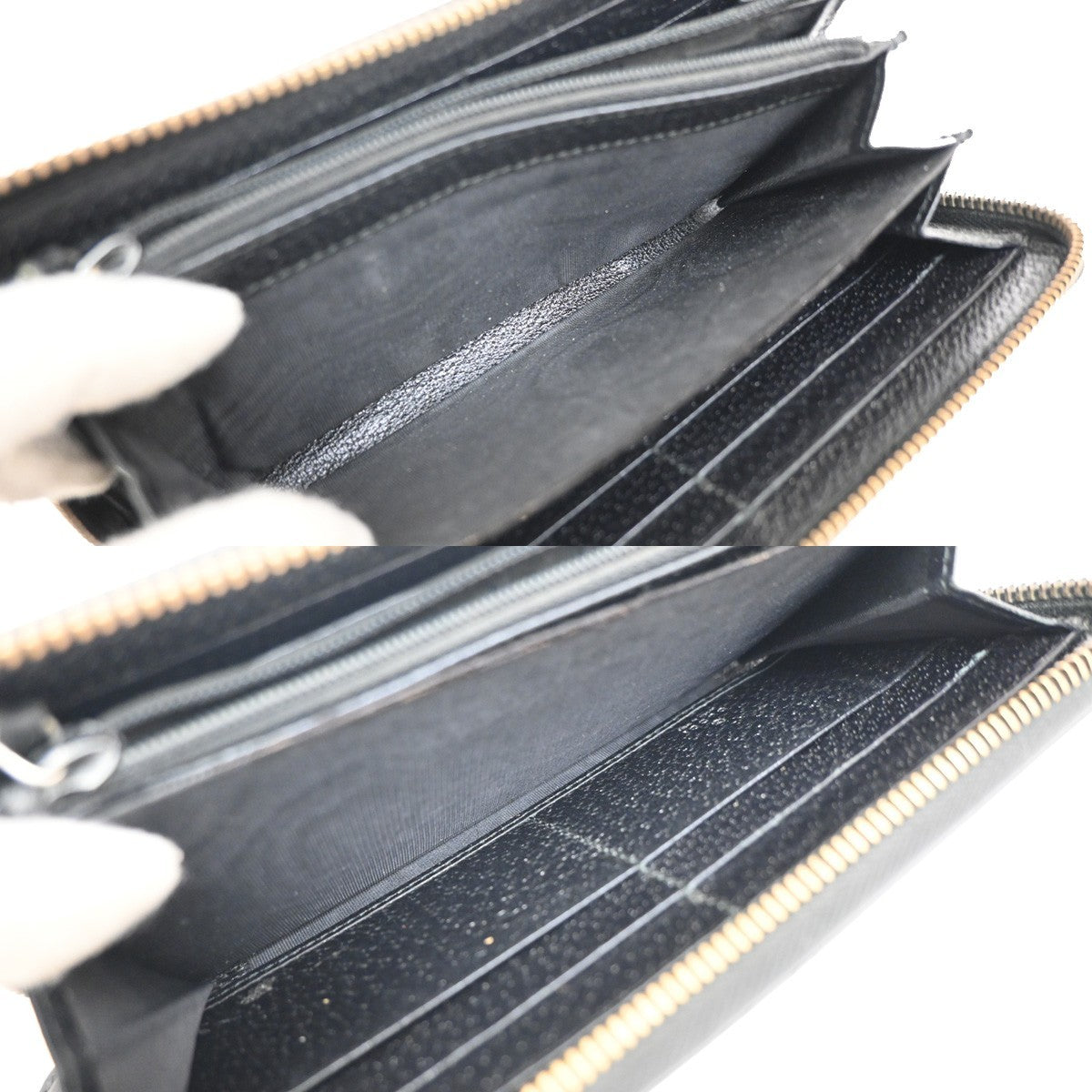 Gucci GG Marmont Zip Around Wallet Leather, BLACK, LEATHER, Wallets