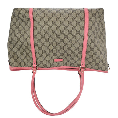 Gucci Joy Tote GG Coated Canvas with Leather, Brown, Leather, Tote Bag