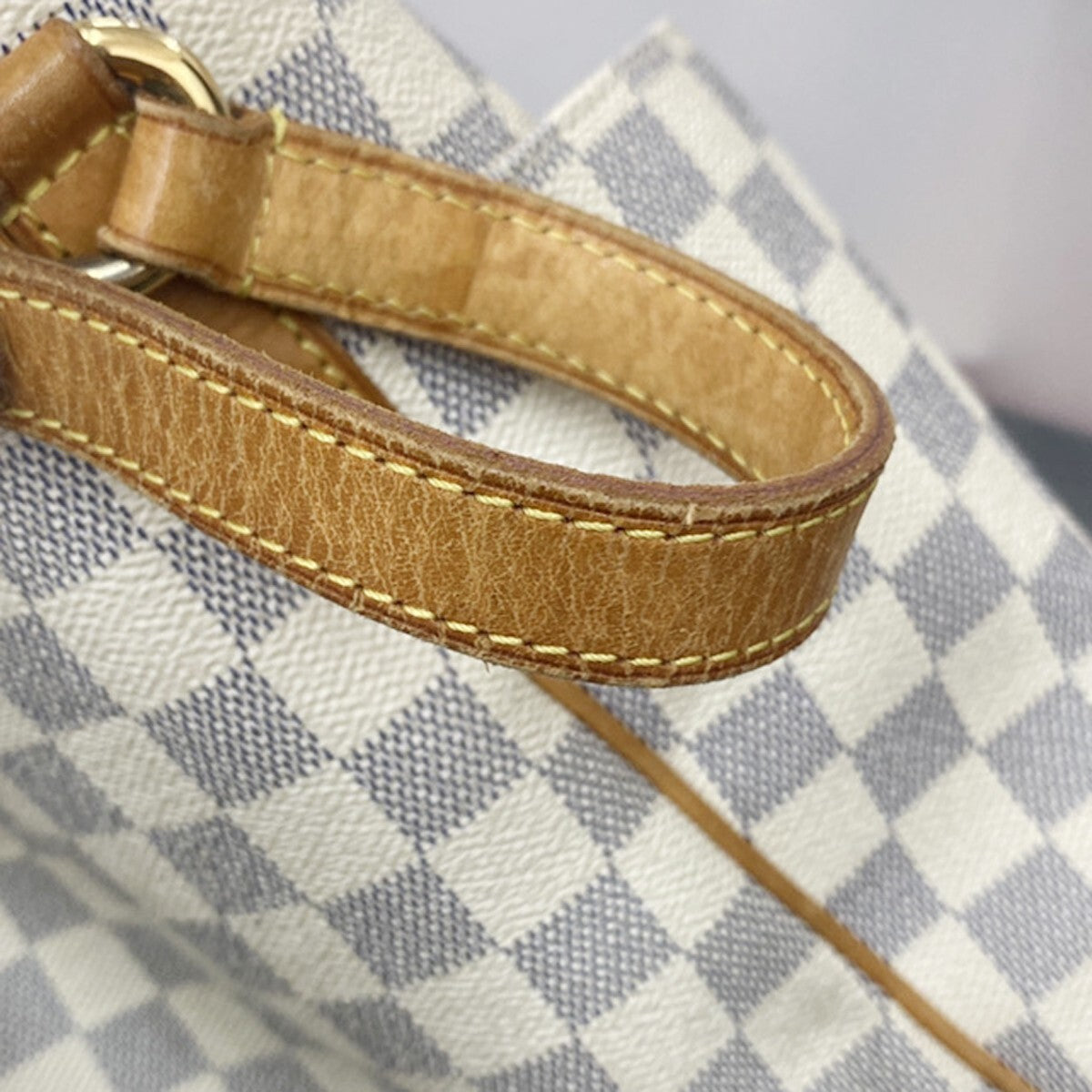 Louis Vuitton Totally Handbag Damier, WHITE, CANVAS, Shoulder bag