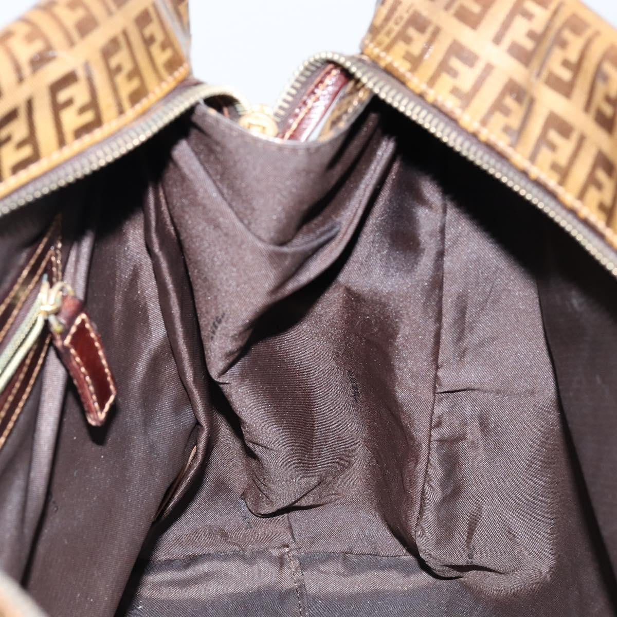 Fendi Zip Tote Canvas, BEIGE, CANVAS, Tote bag