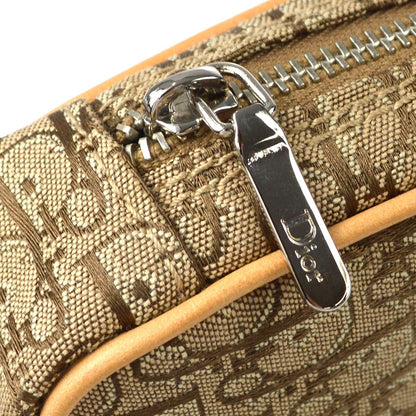 Christian Dior Vintage Trotter Pouch Canvas, BEIGE, CANVAS, Clutche & pouche