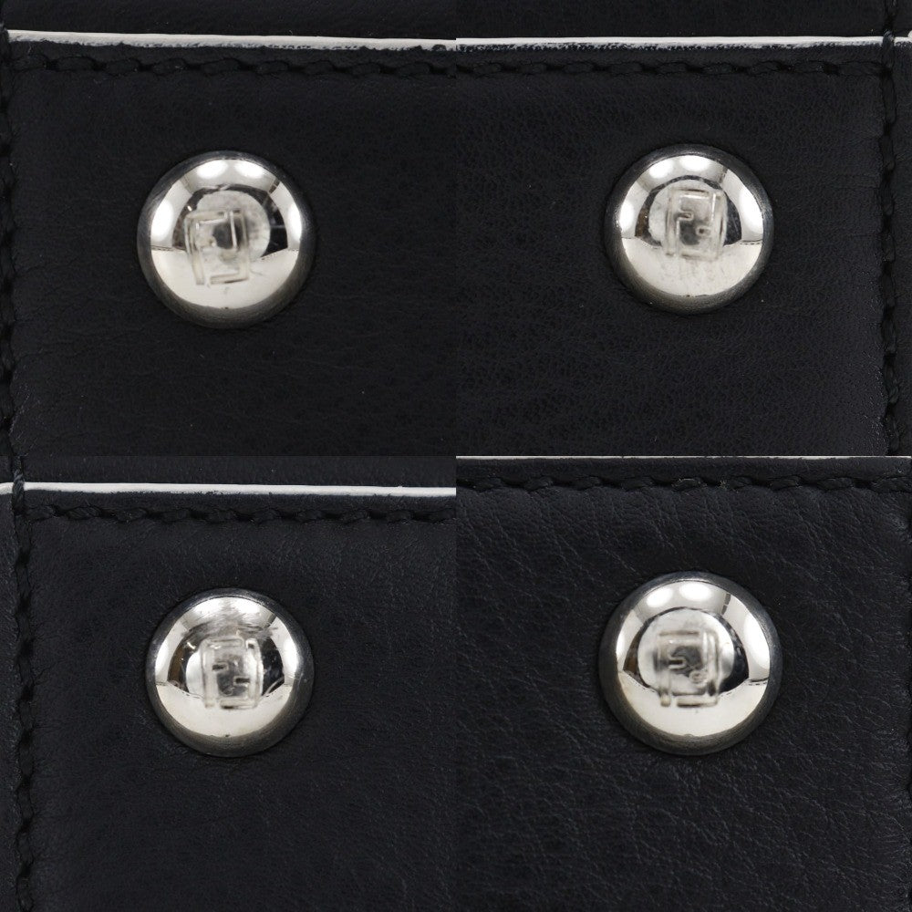 Fendi Petite 3Jours Bag Leather, BLACK, LEATHER, Handbag