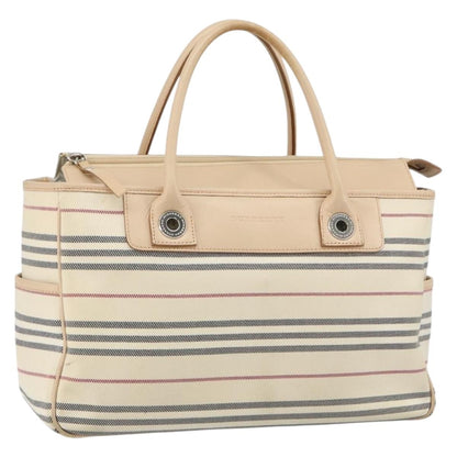 Burberry Nova Check Tote Canvas and Leather, BEIGE, CANVAS, Tote bag
