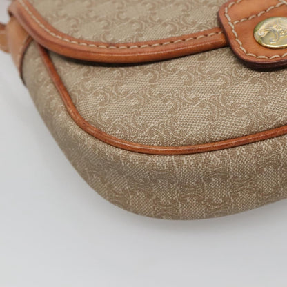 Celine Macadam Shoulder Bag PVC Leather, BEIGE, PVC, Shoulder bag