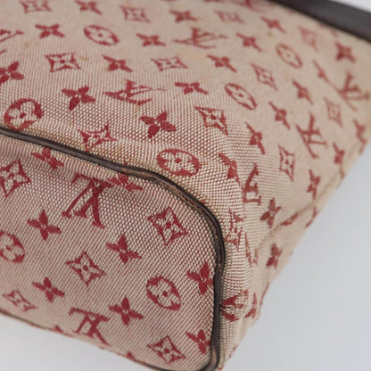 Louis Vuitton Lucille Handbag Mini Lin, RED, CANVAS, Handbag