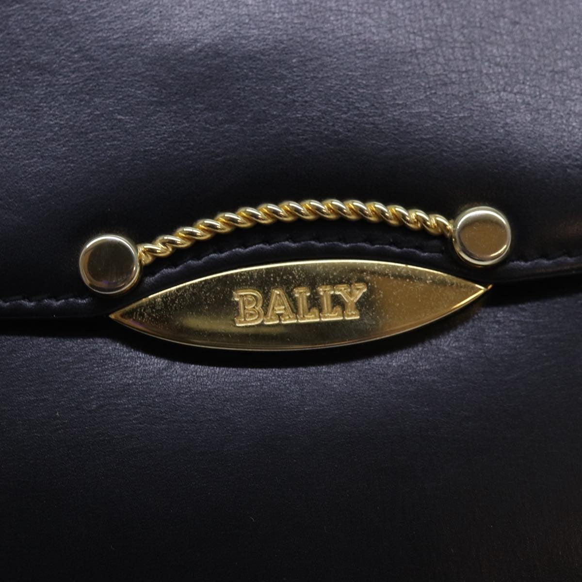 Bally Vintage Shoulder Bag Leather, Black, Leather, Shoulder Bag