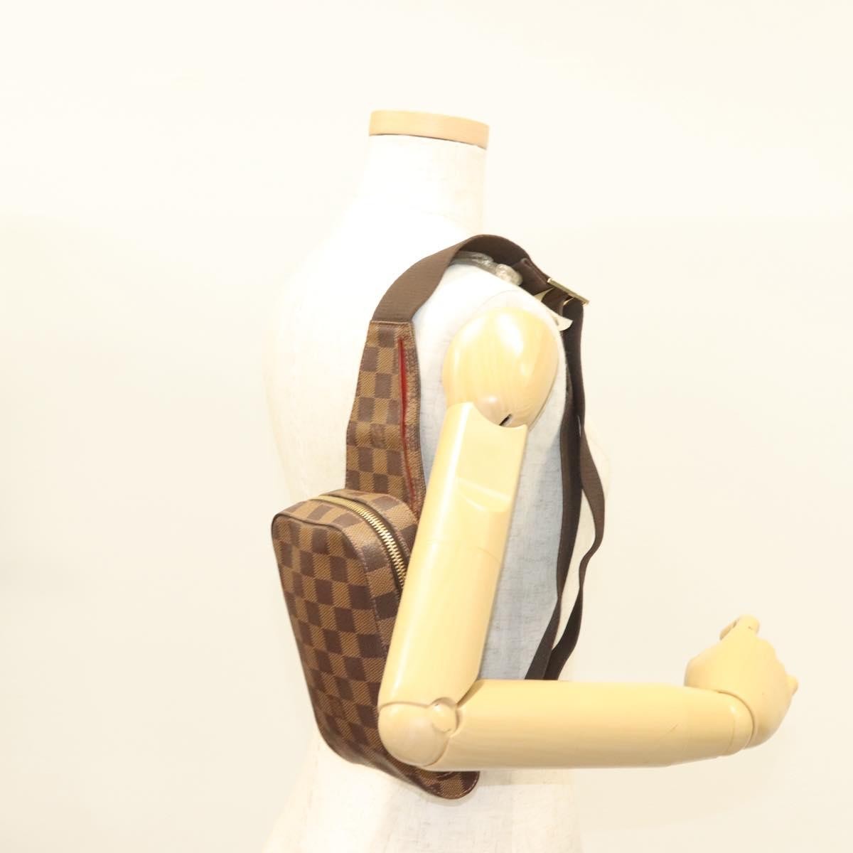 Louis Vuitton Geronimos Waist Bag Damier, BROWN, CANVAS, Shoulder bag