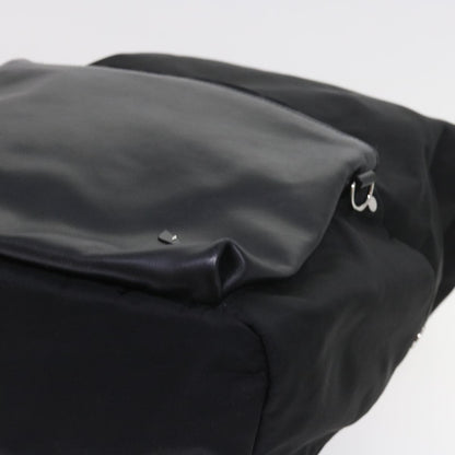 Fendi Front Pocket Monster Backpack Nylon and Leather, BLACK, NYLON, Backpack