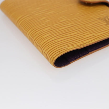 Louis Vuitton Agenda Cover Epi Leather, YELLOW, LEATHER, Wallets