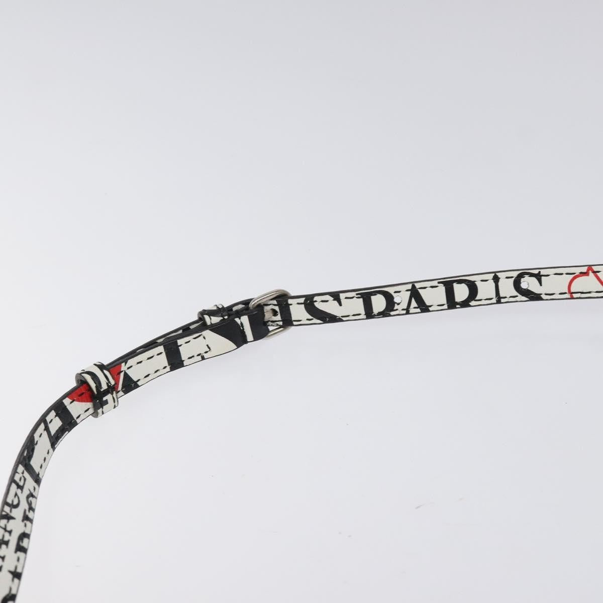 Balenciaga Shopping Phone Holder Printed Leather, WHITE, LEATHER, Tech accessory