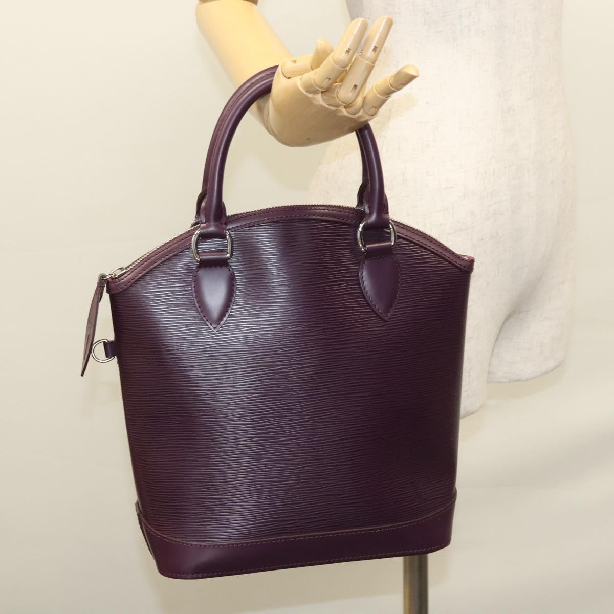 Louis Vuitton Lockit Handbag Epi Leather, PURPLE, LEATHER, Handbag