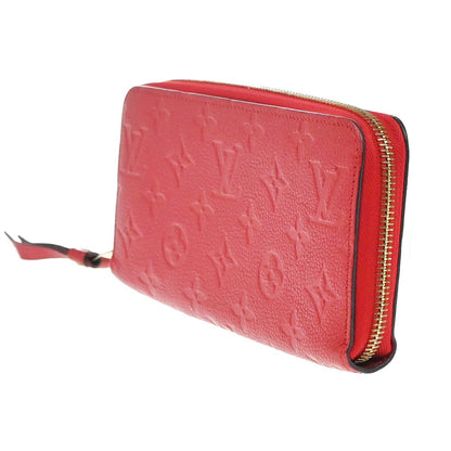 Louis Vuitton Zippy Wallet NM Leather Empreinte, RED, LEATHER, Wallets
