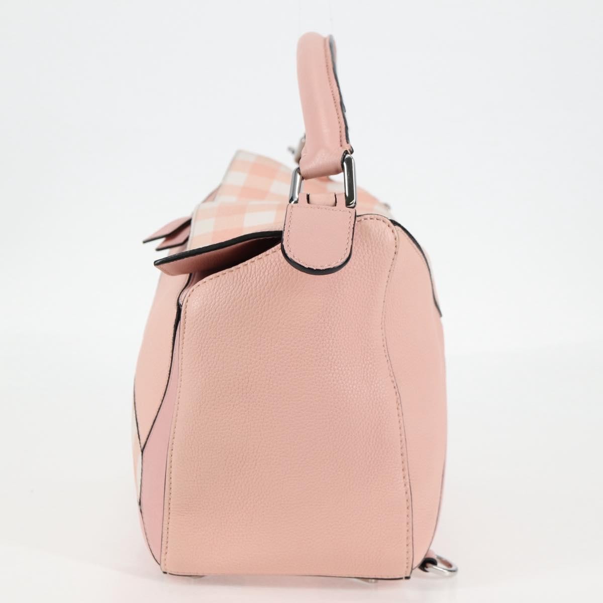 Loewe Puzzle Bag Leather, PINK, LEATHER, Handbag