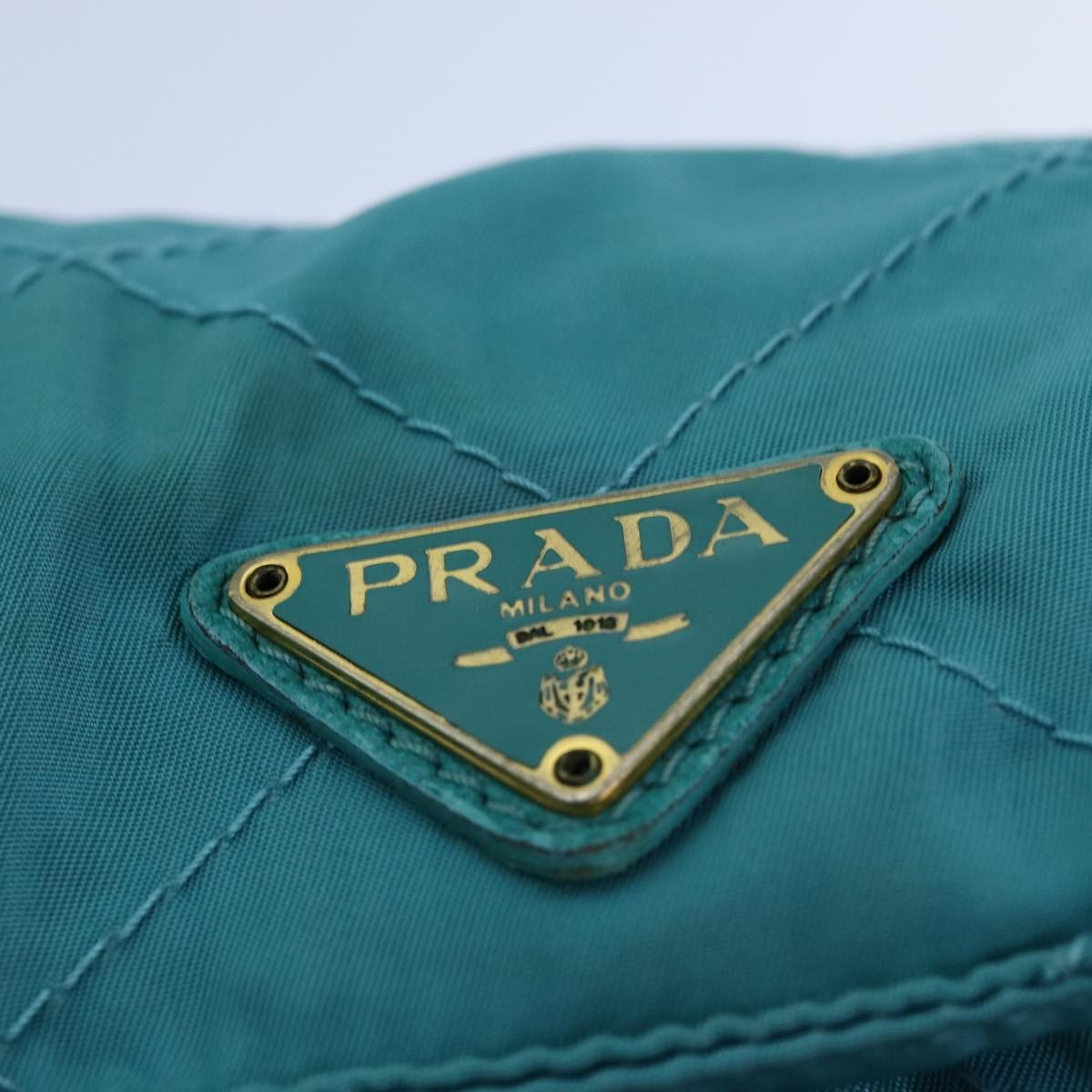 Prada Chain Shoulder Bag Tessuto, BLUE, NYLON, Shoulder bag