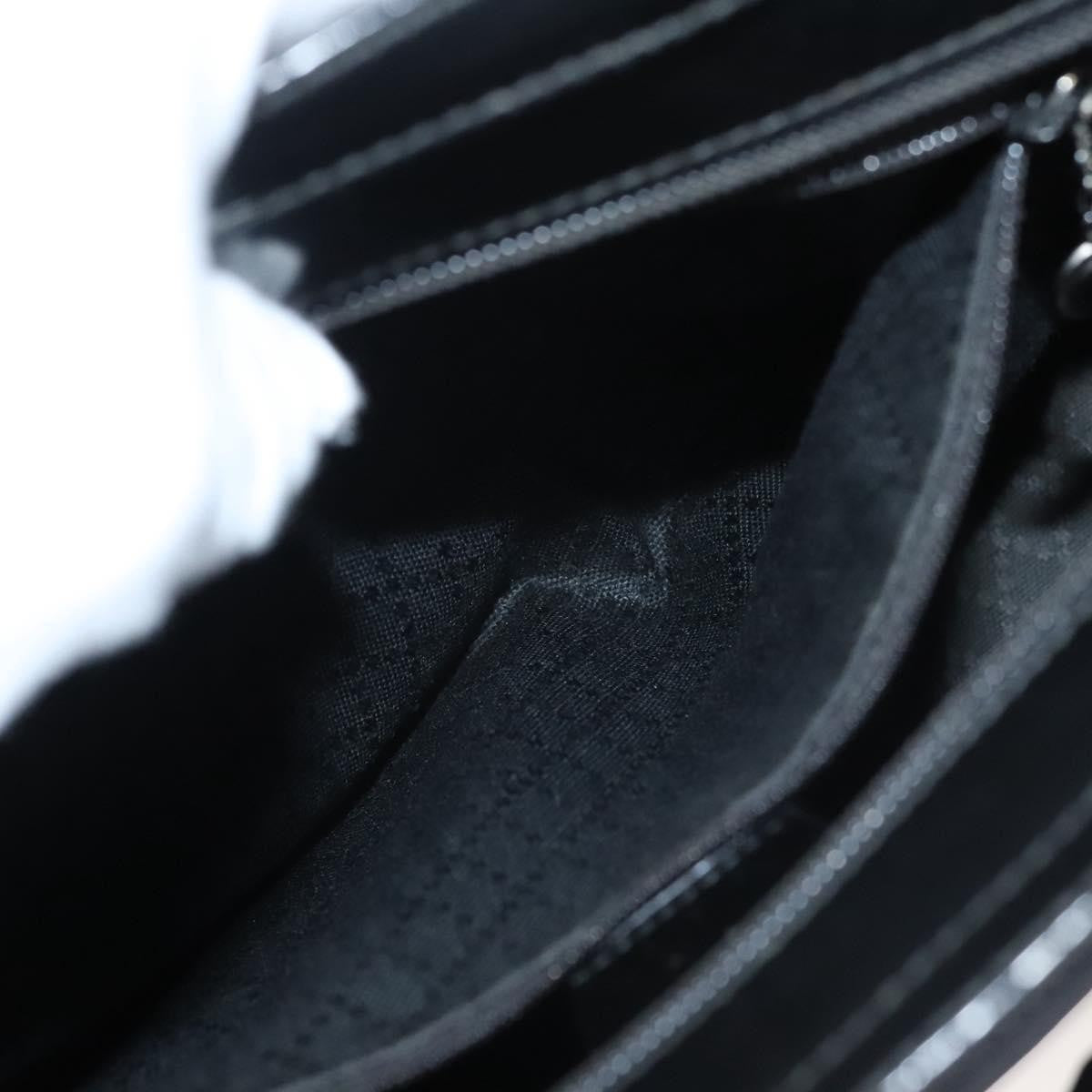 Gucci Vintage Bamboo Handle Tote Nylon, BLACK, NYLON, Tote bag