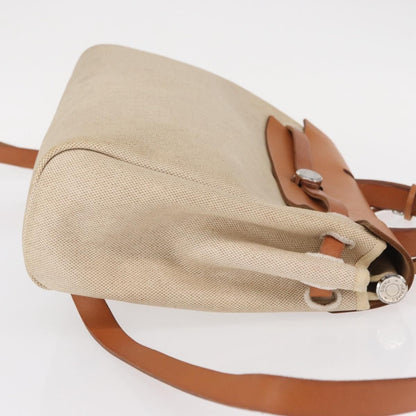 Hermes Herbag A Dos Backpack Toile, BEIGE, CANVAS, Backpack