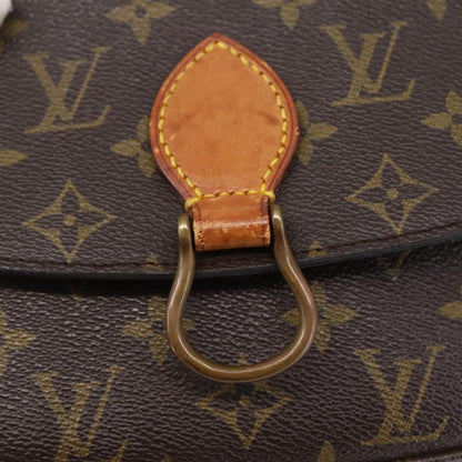 Louis Vuitton Saint Cloud Handbag Monogram Canvas, BROWN, CANVAS, Shoulder bag