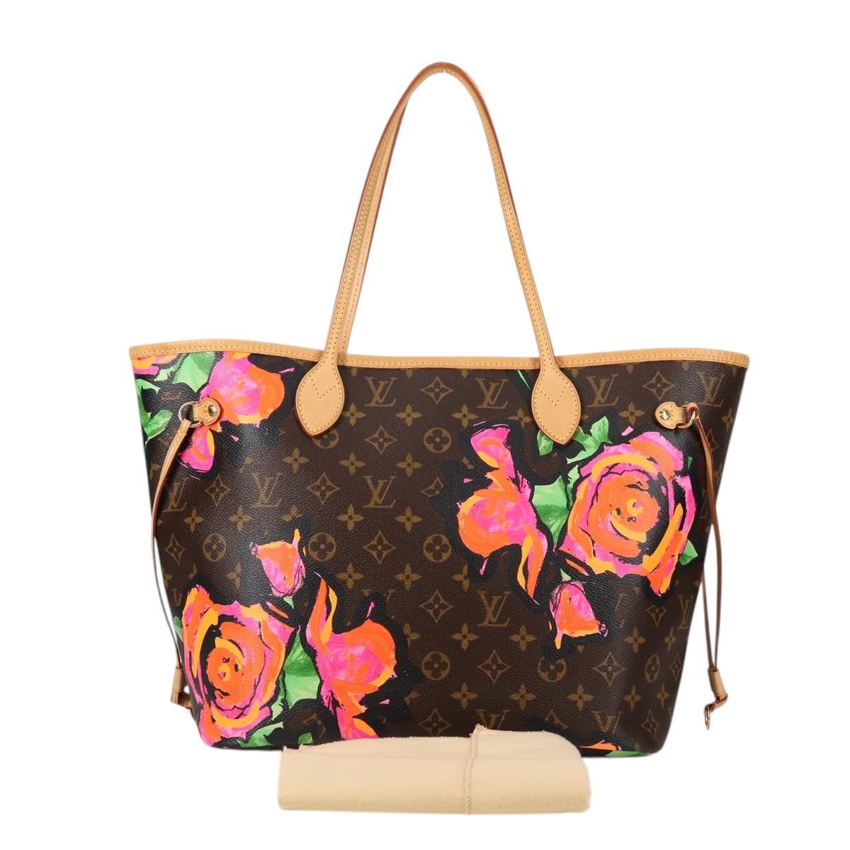 Louis Vuitton Neverfull Tote Limited Edition Monogram Roses, MULTICOLOUR, CANVAS, Tote bag