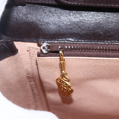 Gucci Vintage Shoulder Bag Leather, BROWN, LEATHER, Shoulder bag