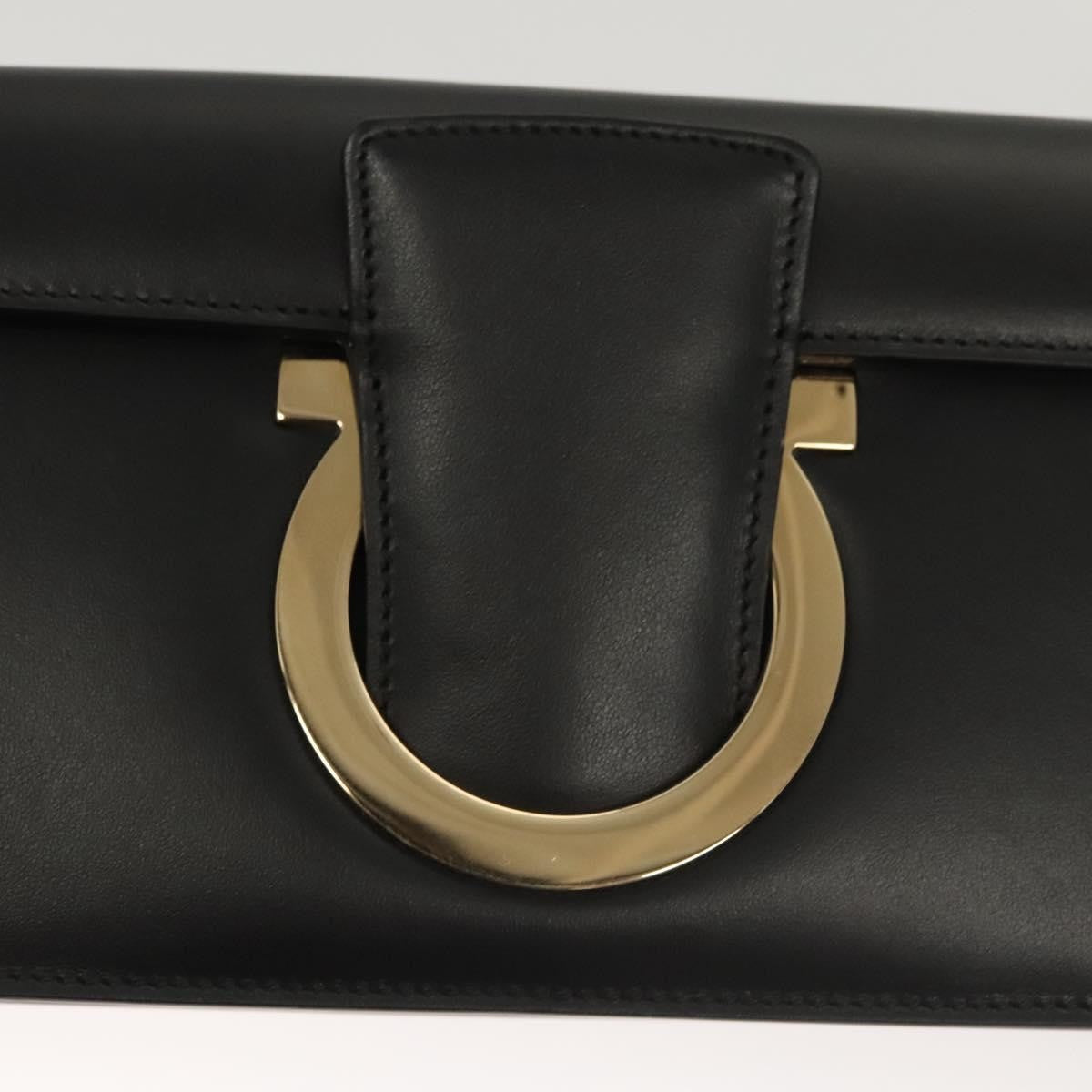 Salvatore Ferragamo Thalia Shoulder Bag Leather, BLACK, LEATHER, Shoulder bag