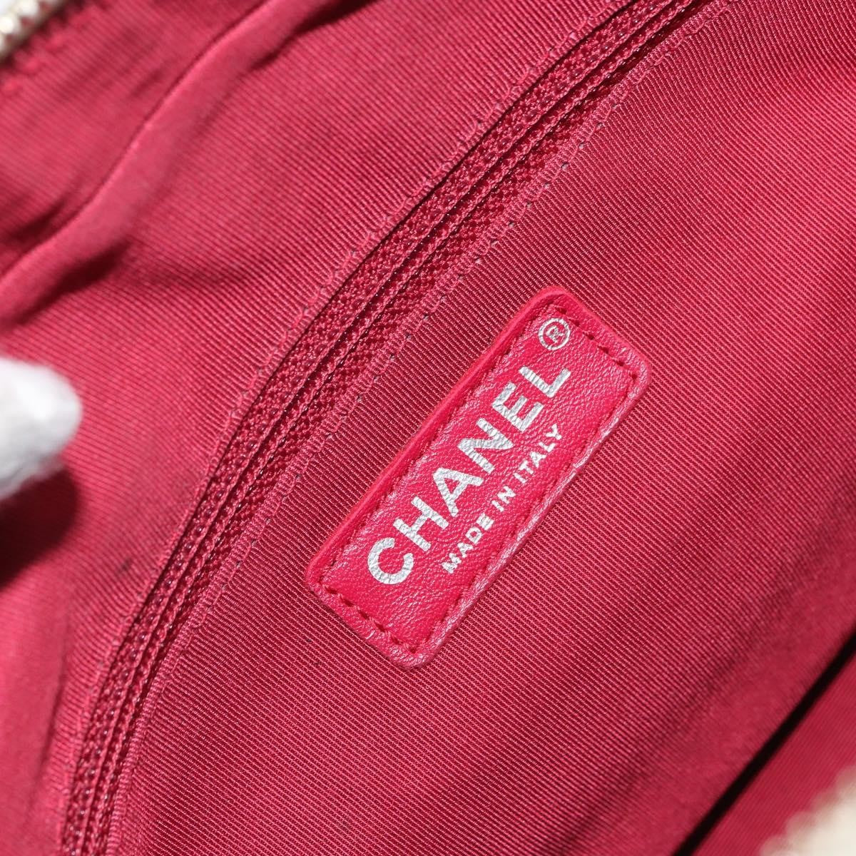 Chanel Bicolor Gabrielle Hobo Quilted Aged Calfskin, WHITE, LEATHER, Shoulder bag