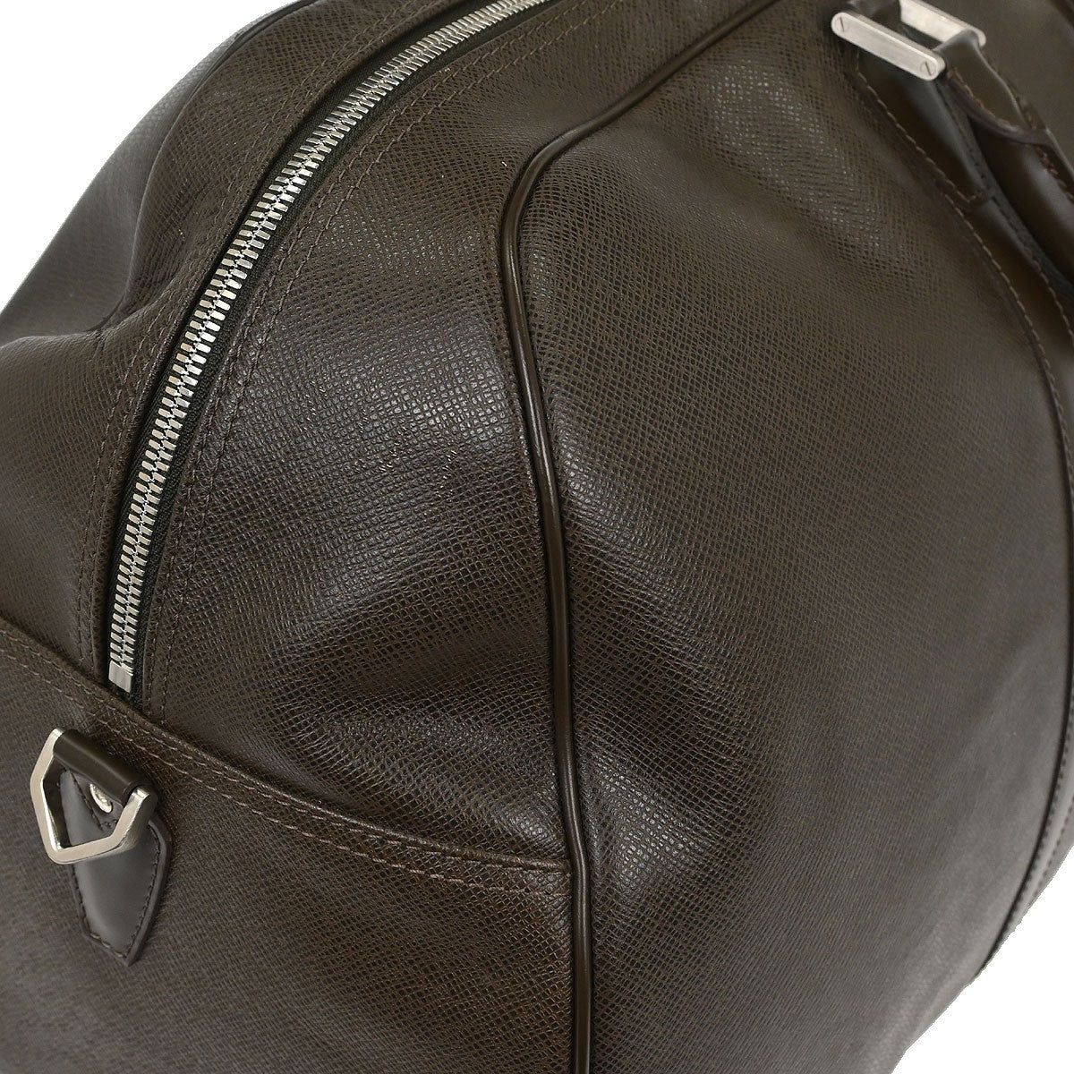 Louis Vuitton Kendall Handbag Taiga Leather, BROWN, LEATHER, Travel bag