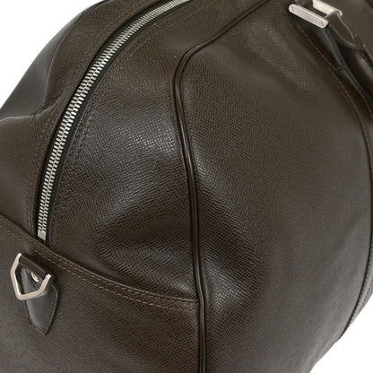 Louis Vuitton Kendall Handbag Taiga Leather, BROWN, LEATHER, Travel bag