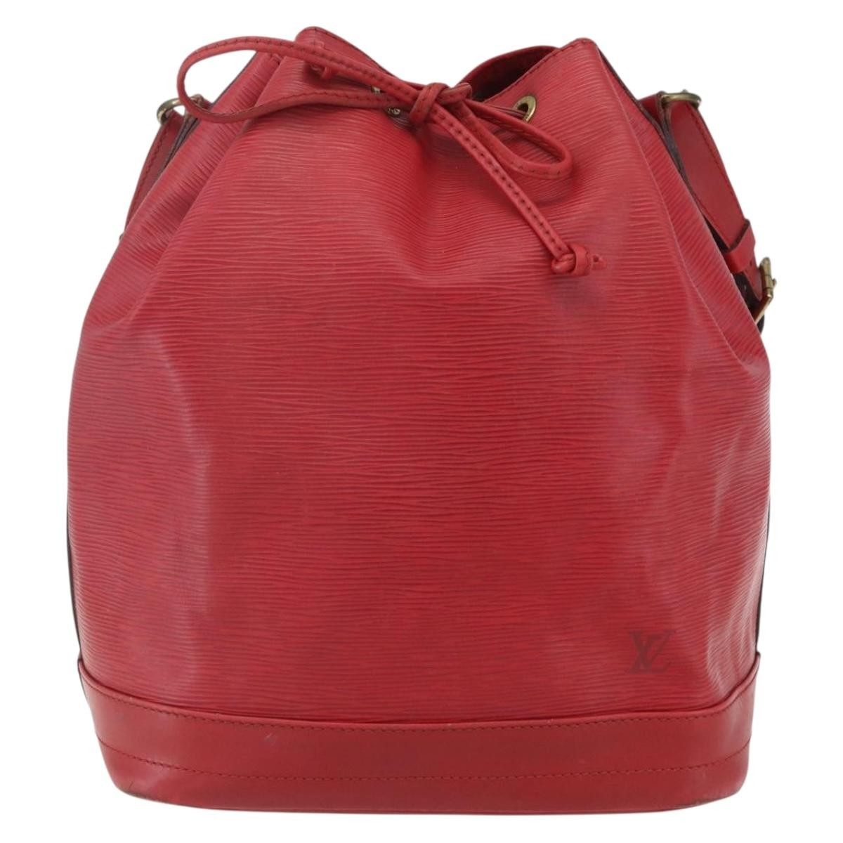 Louis Vuitton Petit Noe NM Handbag Epi Leather, RED, LEATHER, Shoulder bag