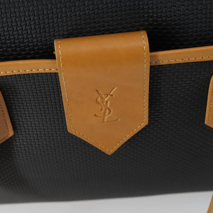 Saint Laurent Vintage Boston PVC Leather, BLACK, PVC, Travel bag