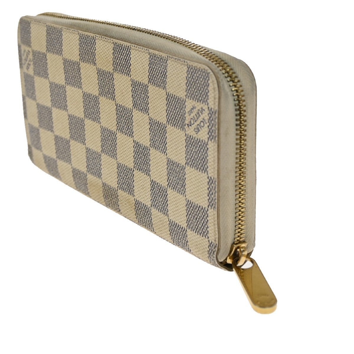 Louis Vuitton Zippy Compact Wallet Damier, WHITE, LEATHER, Wallets