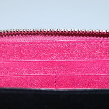 Saint Laurent Zipped Bifold Wallet Leather, PINK, LEATHER, Wallets