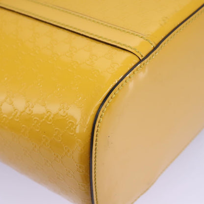 Gucci Nice Tote Microguccissima Patent, YELLOW, PATENT_LEATHER, Tote bag