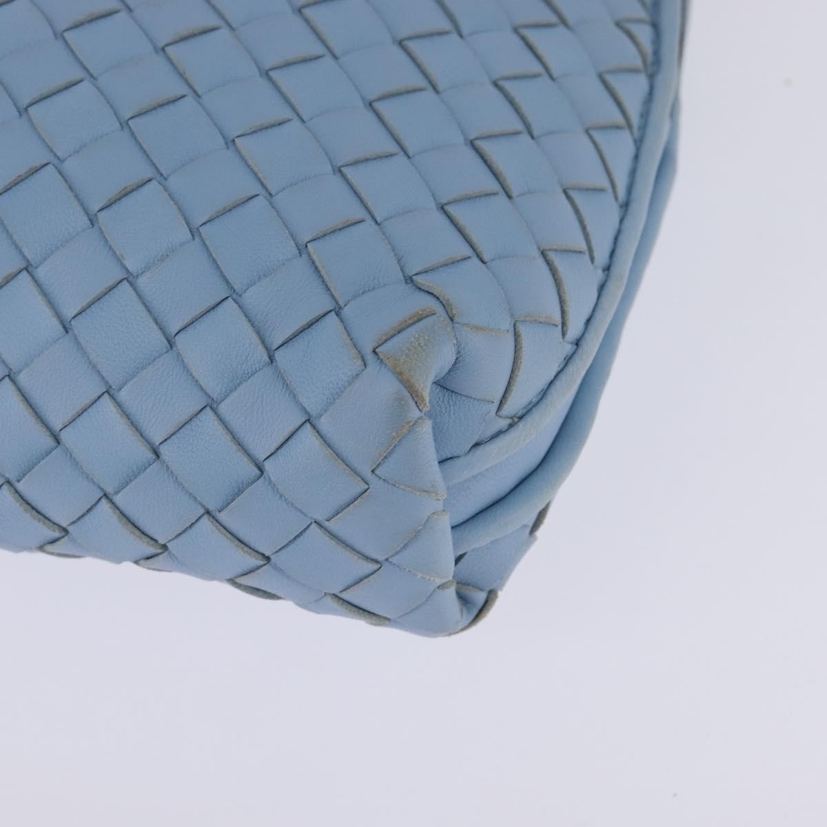 Bottega Veneta Nodini Crossbody Bag Intrecciato Nappa, BLUE, LEATHER, Crossbody bag